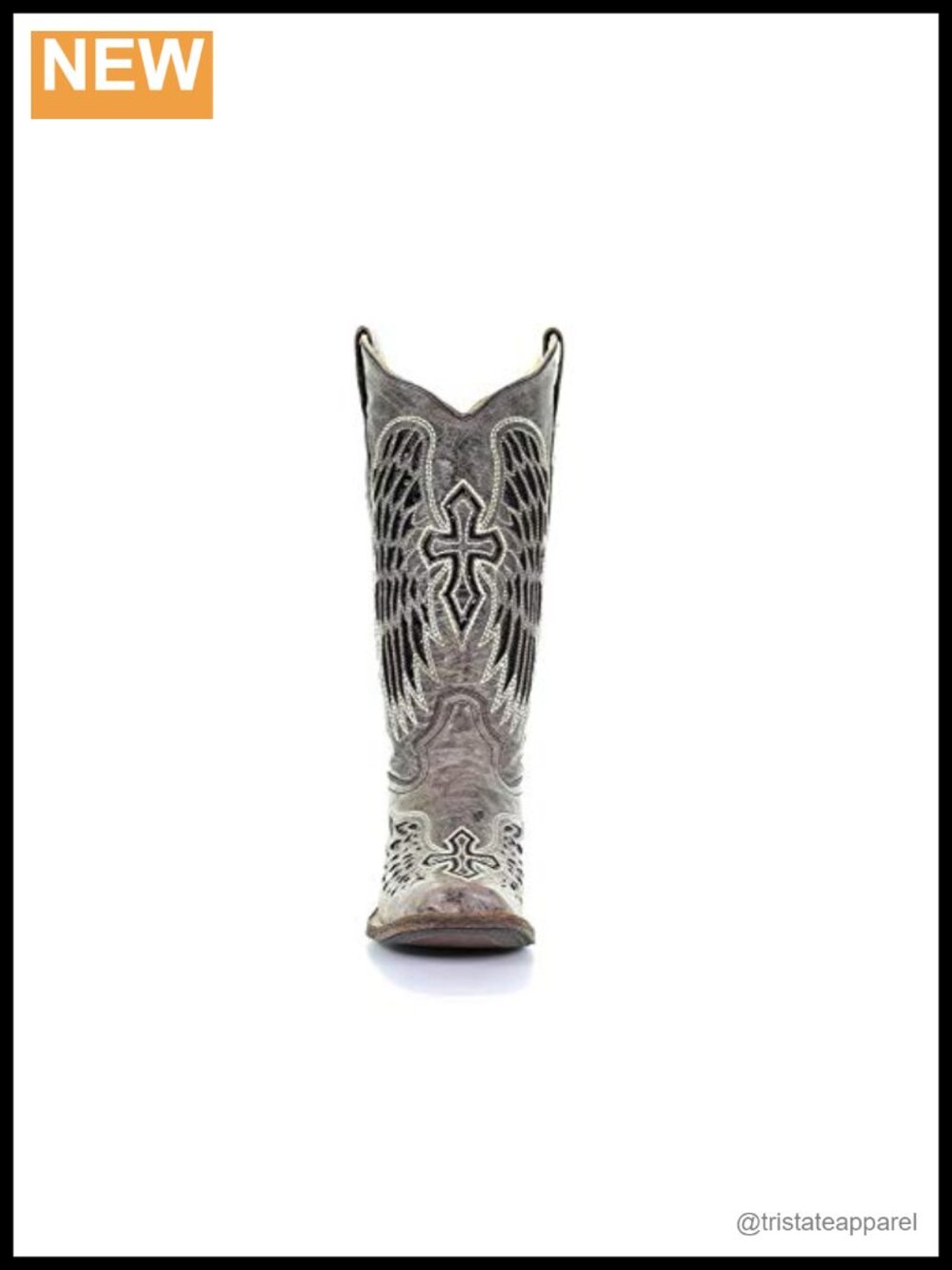 Handcrafted Cowboy Boots Square Toe Embroidery Pull On Mid-Calf Leather